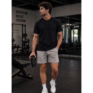 Bylt Basics Mens Stealth Polo Shirt Navy Drop‎ Cut Short Sleeve Performance L